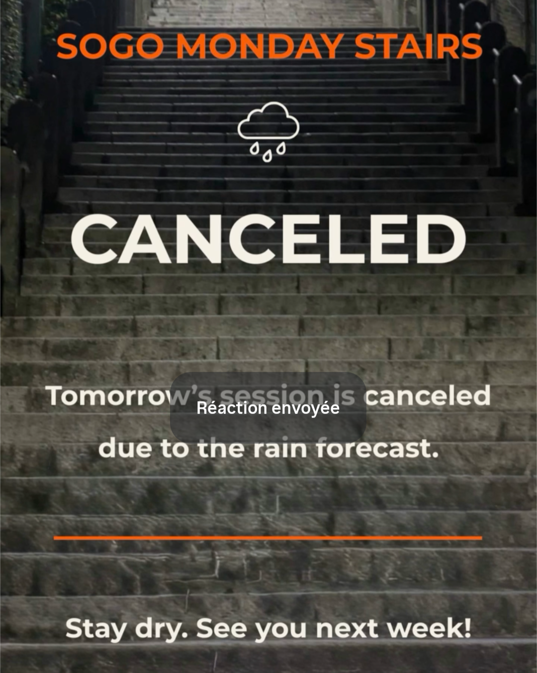 [CANCELLED] Monday Stairs Workout